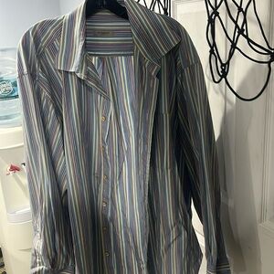 Men Burberry button down shirt